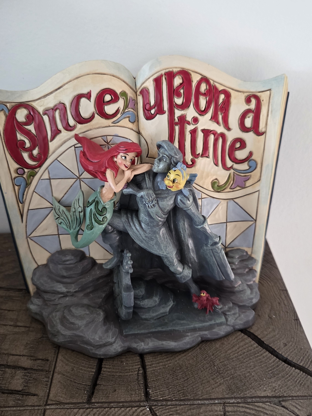 Jim Shore Disney Traditions Little Mermaid Storybook Figurine "Once Upon a Time